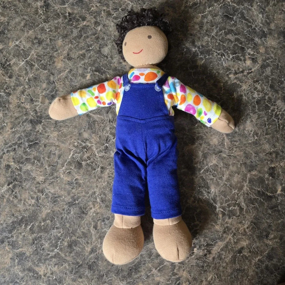 LOVEVERY Baby Avery Gender Neutral Plush Doll 12 inch Montessori Organic Cotton - Picture 3 of 4